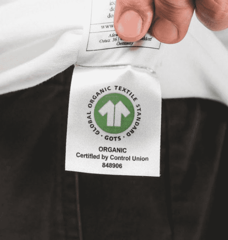 A 'certified organic' compliance tag