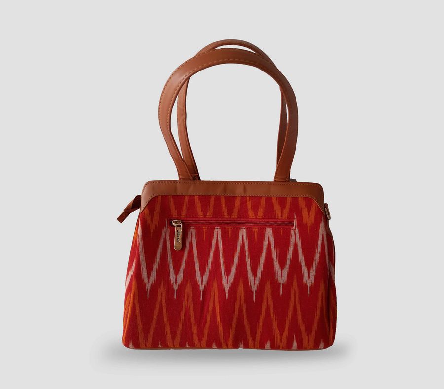 Handcrafted cotton ikat handbag
