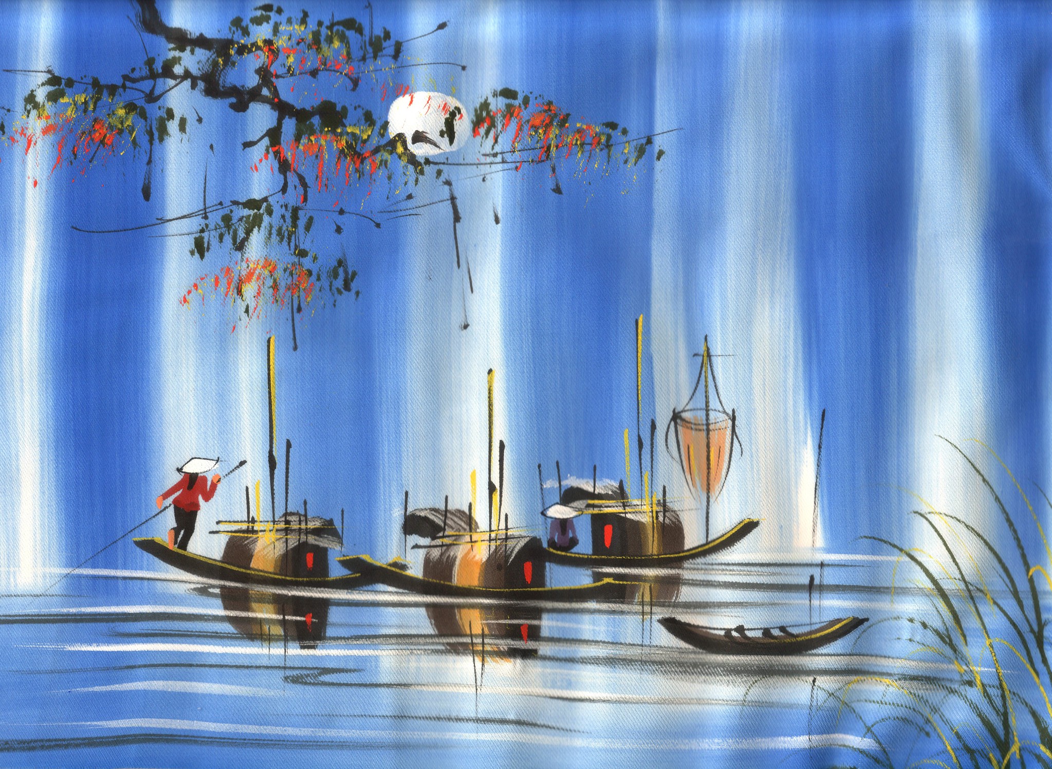 silk painting, vietnamese painting, vietnam silk paintings