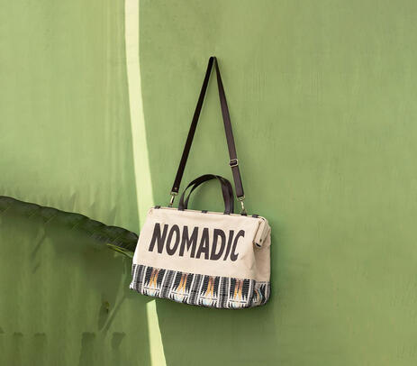 Nomadic hand stitched bag