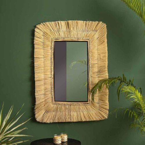 Handmade rectangular mirror