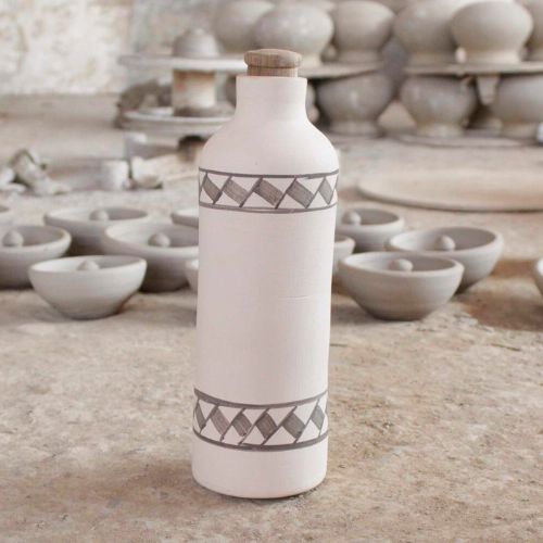 Handcrafted terracotta bottle