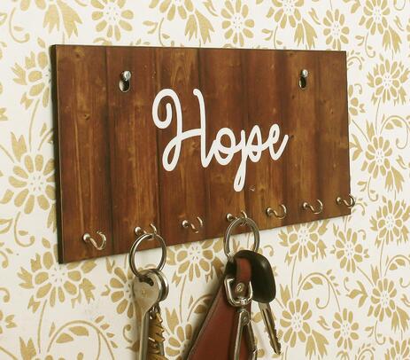 Handcrafted wooden key holder