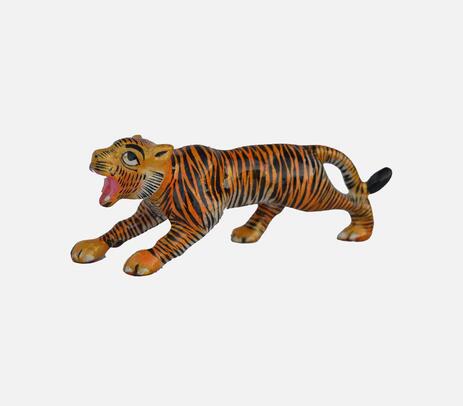 Handcrafted meenakari tiger statue
