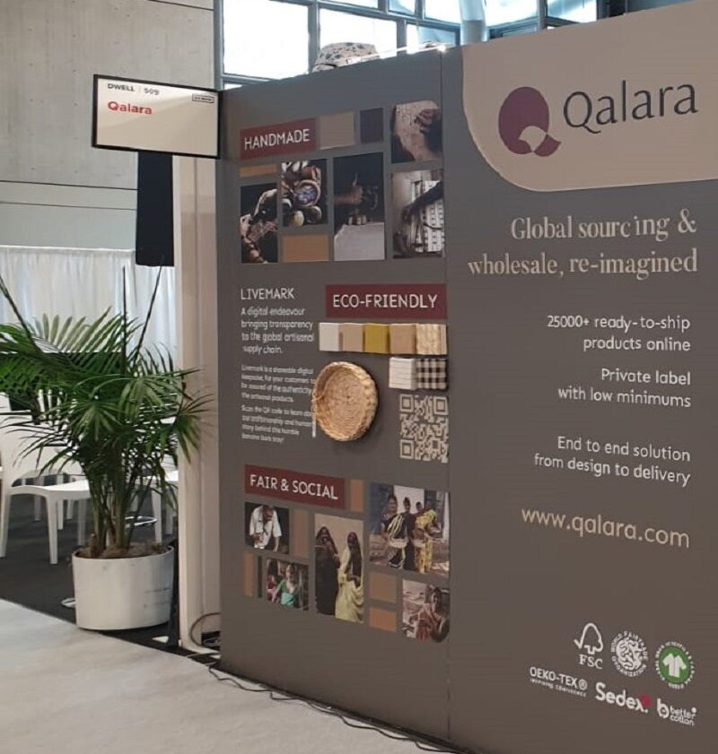 Qalara's booth at NY NOW