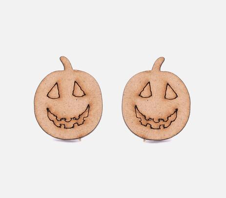 Halloween motif pumpkin shaped studs
