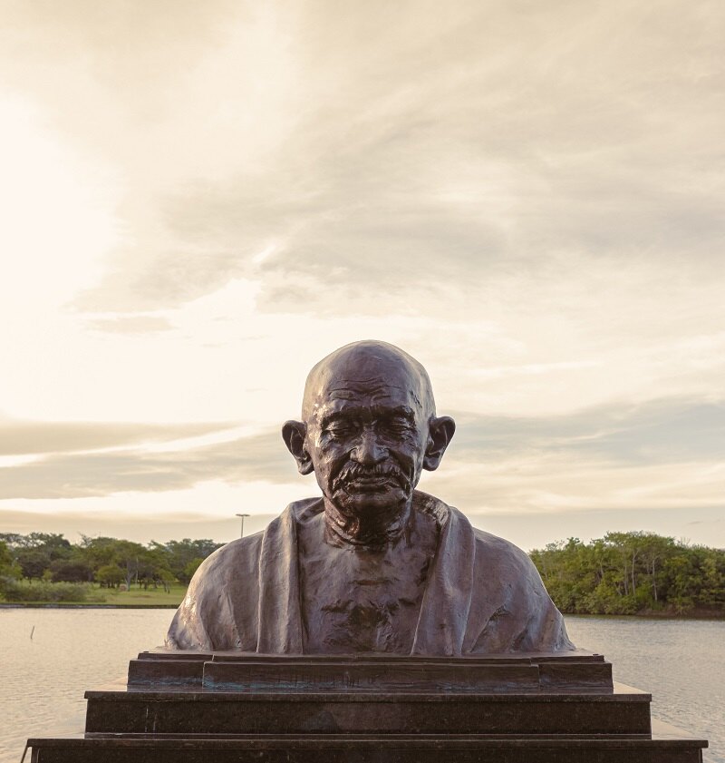 Mahatma Gandhi's bust statue