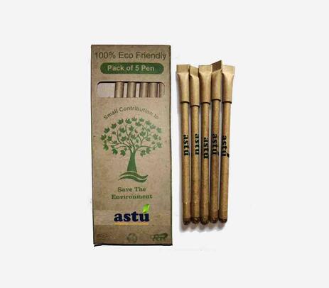 Eco-friendly plantable paper seed pens