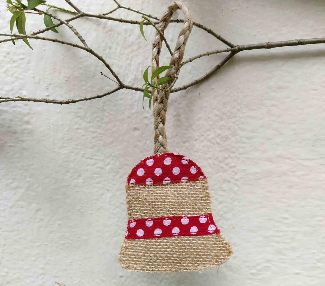 Handmade Jute Christmas Bell