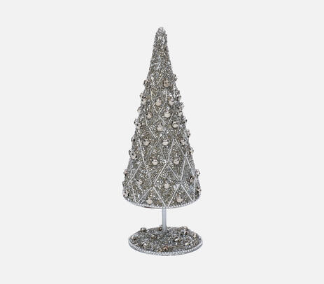 Sequinned christmas tree tabletop accessory