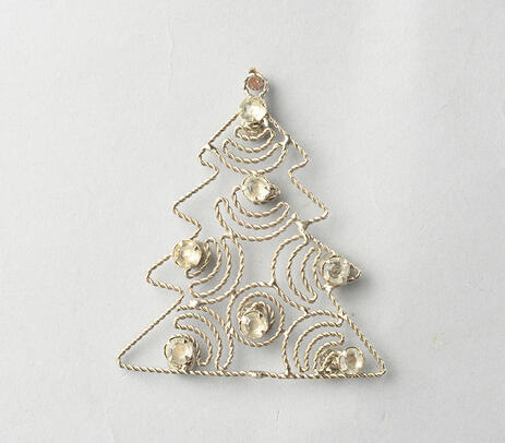 Handmade silver christmas tree