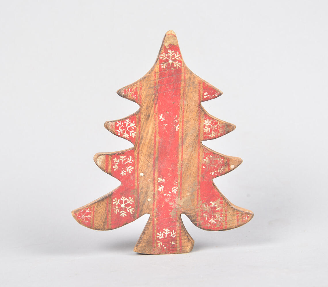 Handcrafted mango wood christmas tree