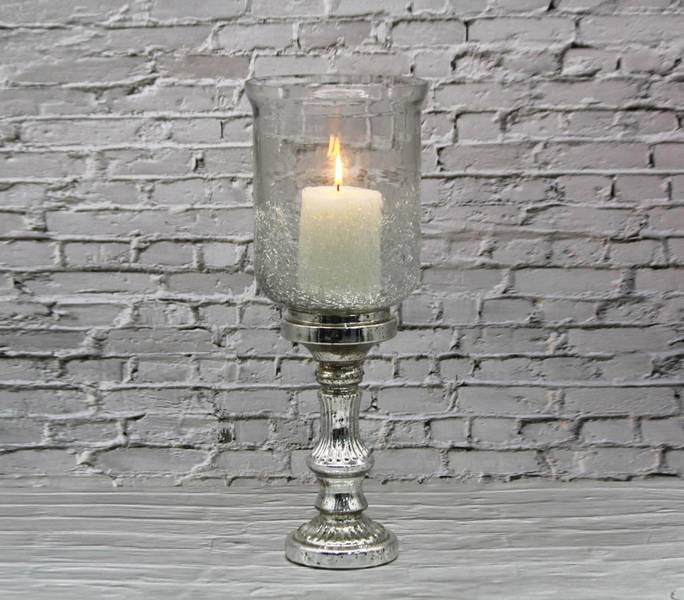 Glass votive candle holder