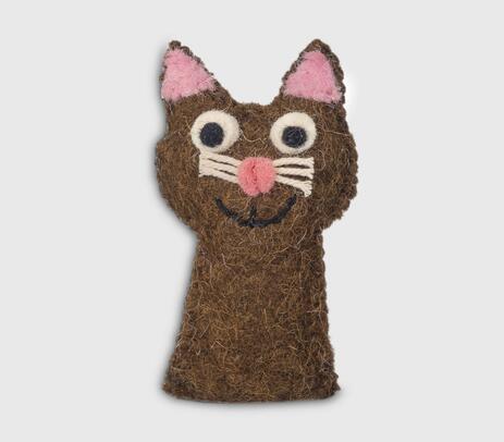 Patch work felt finger puppet