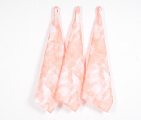 Peachy watercolor kitchen towels