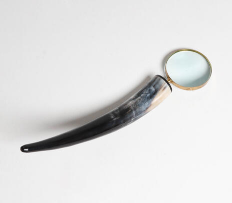Natural horn magnifying glass