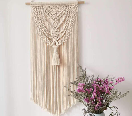 Macrame boho wall hanging