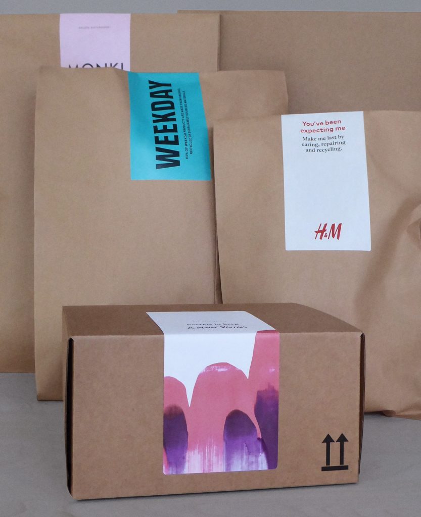 H&M packaging bags