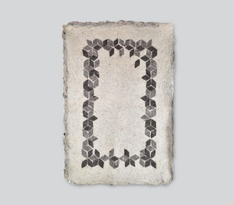 Handmade pure cashmere felt cream rug