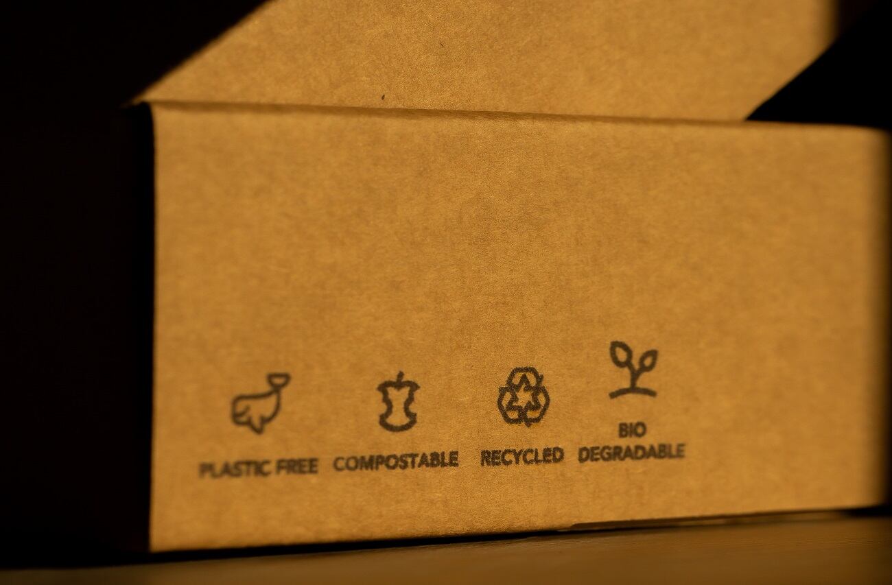 An eco-friendly packaging box