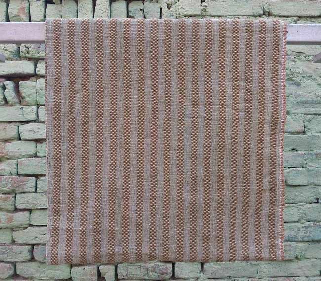 Textured handwoven cotton bed cover