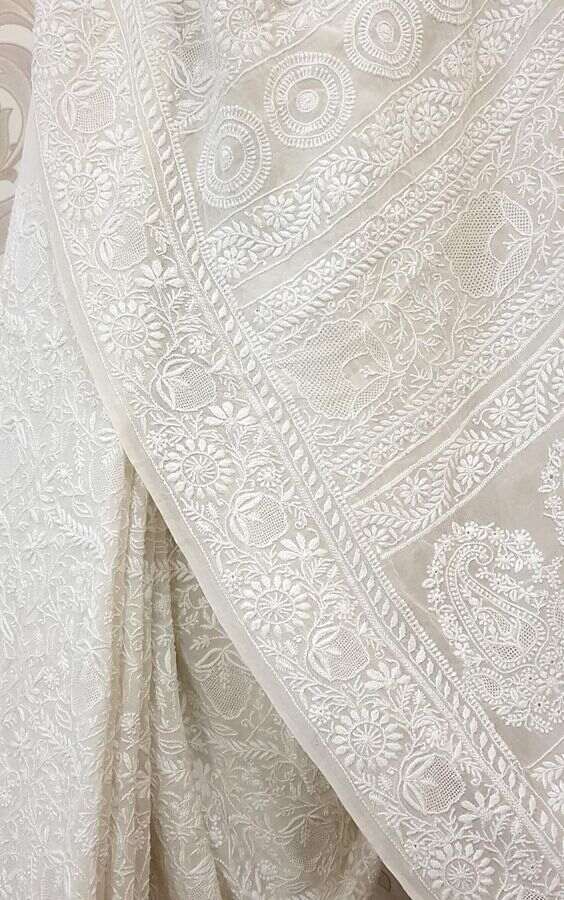 Chikankari embroidery