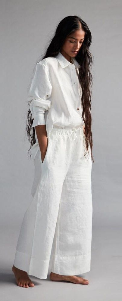 Classic White Linen Shirt