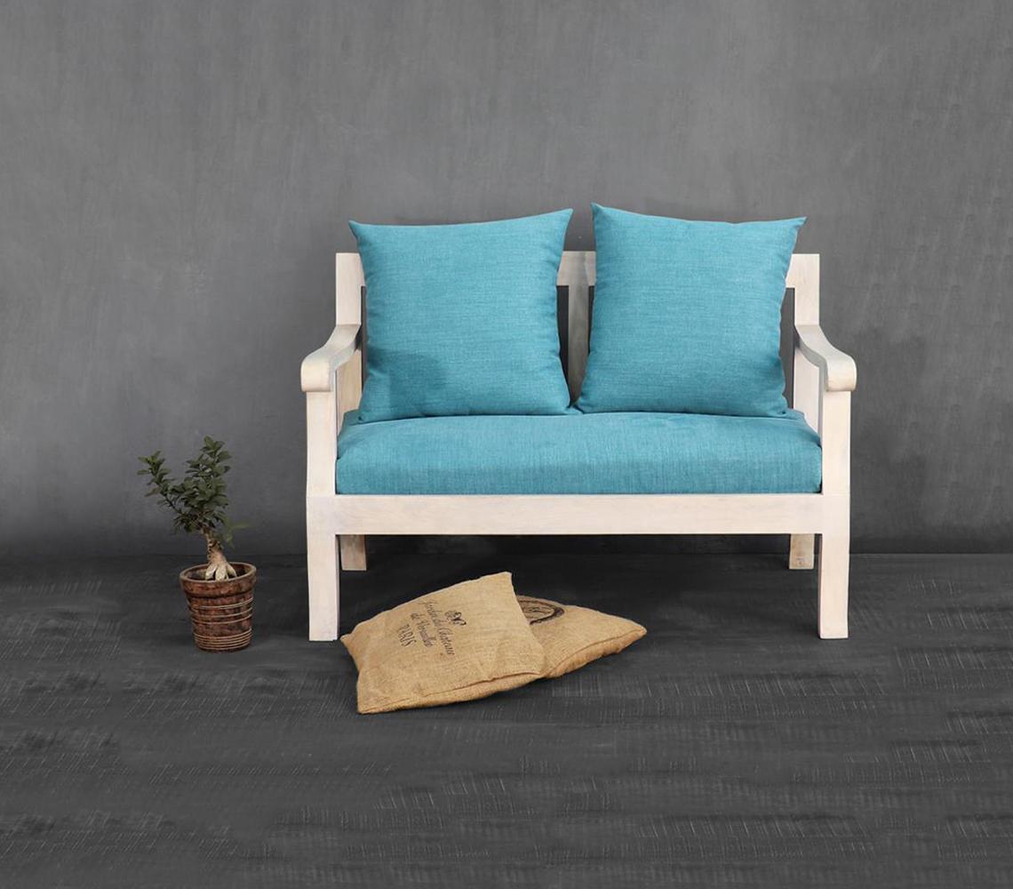 Breezy blue two seater sofa