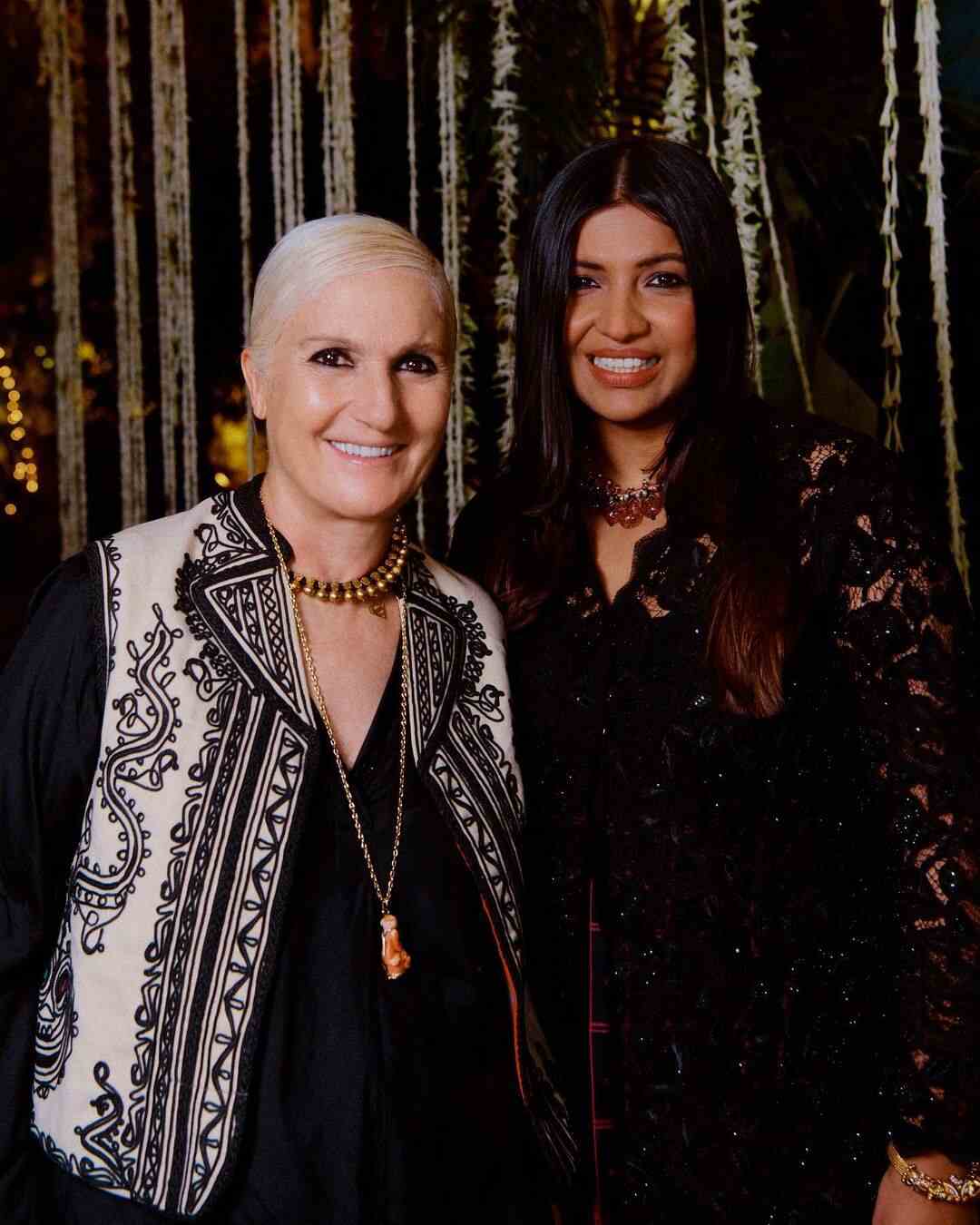 Maria Grazia Chiuri with Karishma Swali