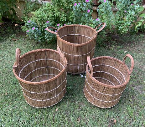 Coconut sticks laundry baskets