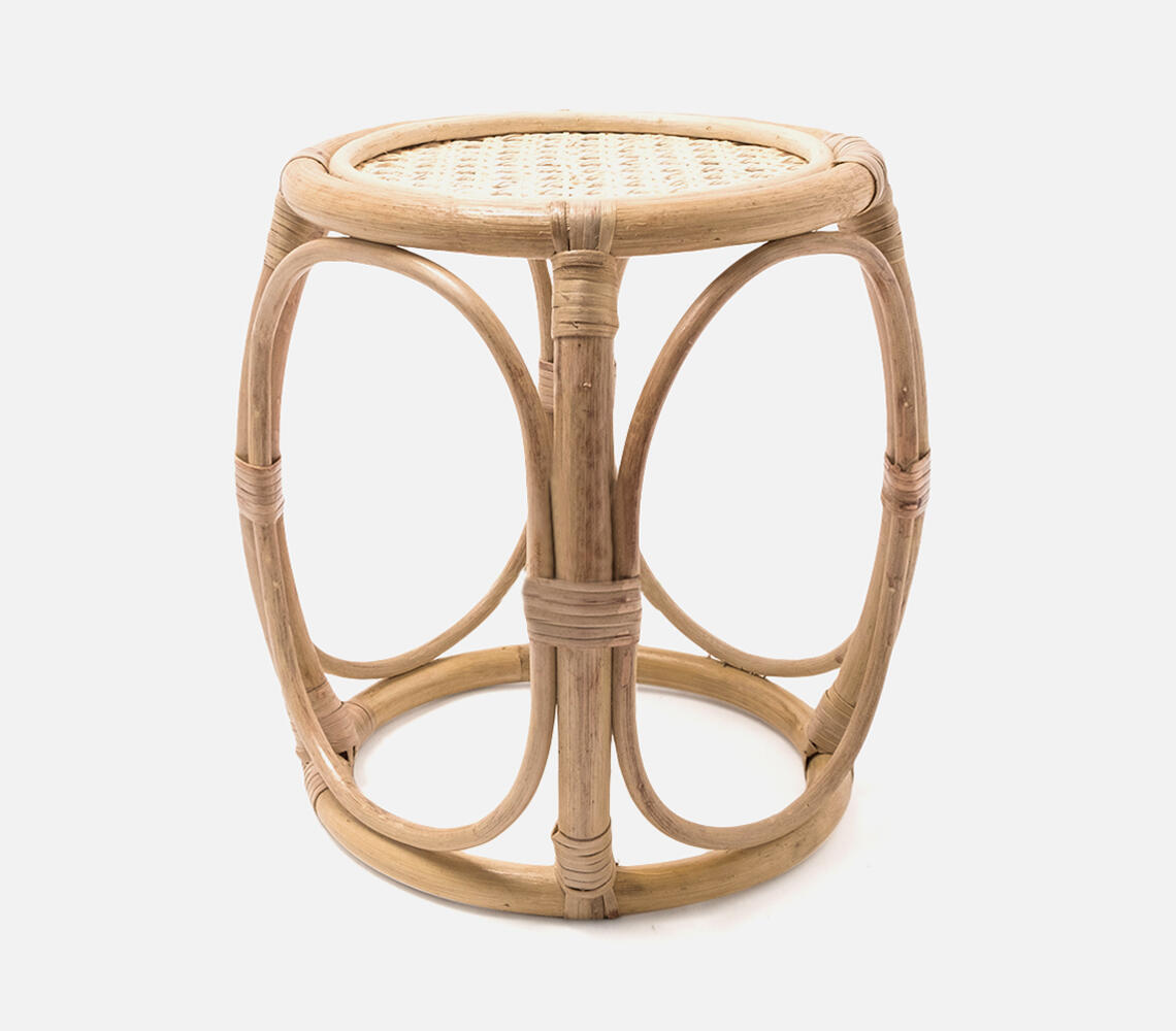 Handmade rattan indoor stool