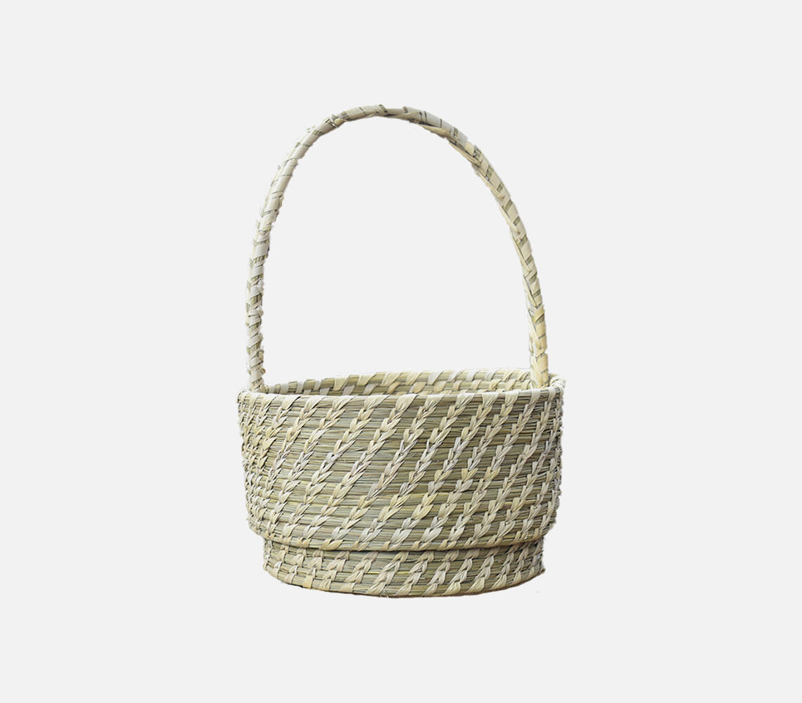 Handwoven sabai grass easter basket