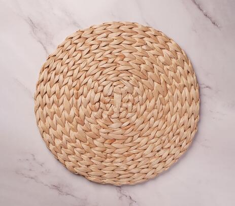 Banana fibre sandbar round table mat