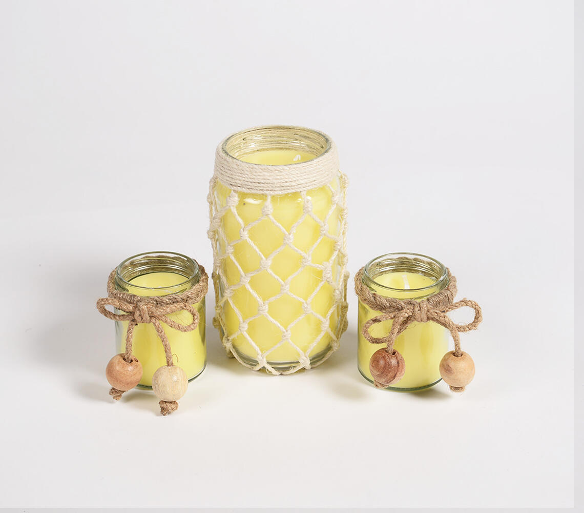 Lavender scented jar candles (Set of 3)