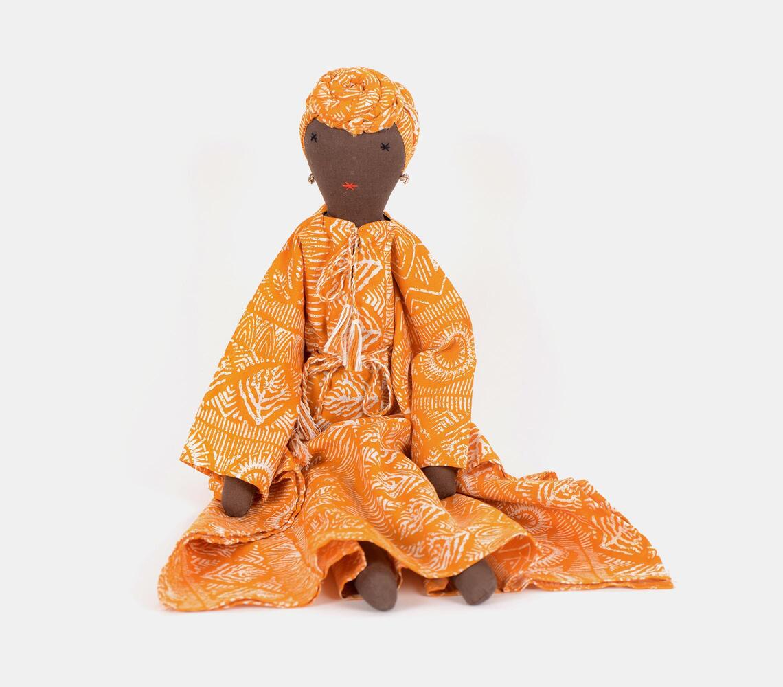 Handcrafted soumba mom figurine doll