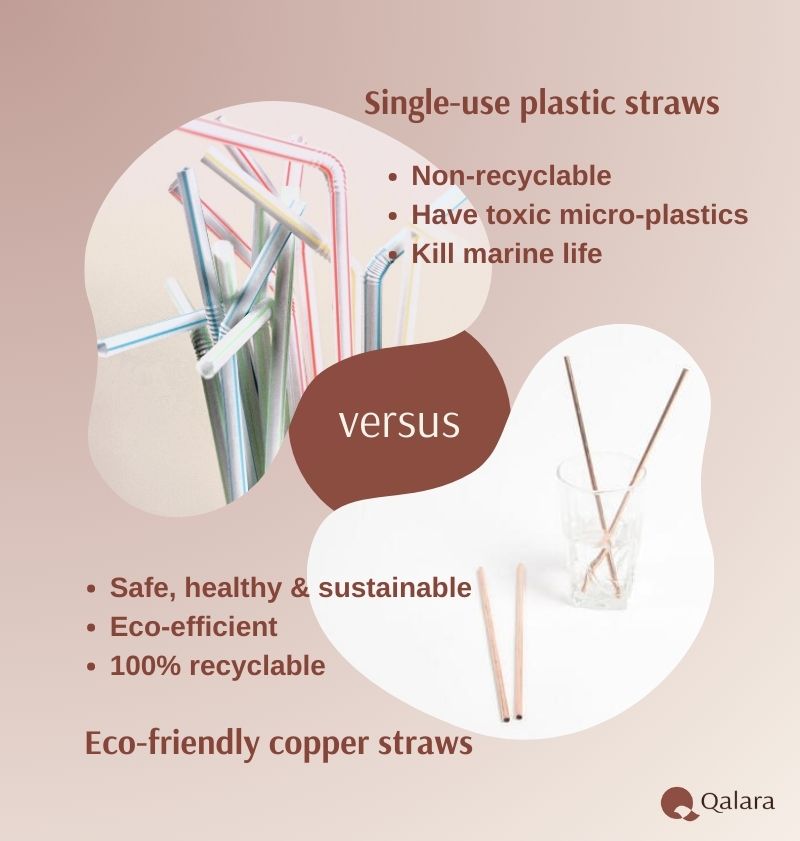 Plastic straws versus Copper straws