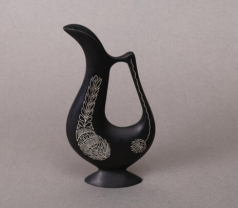 Inlay work metal jug design vase