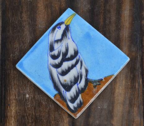 Handmade bird coaster