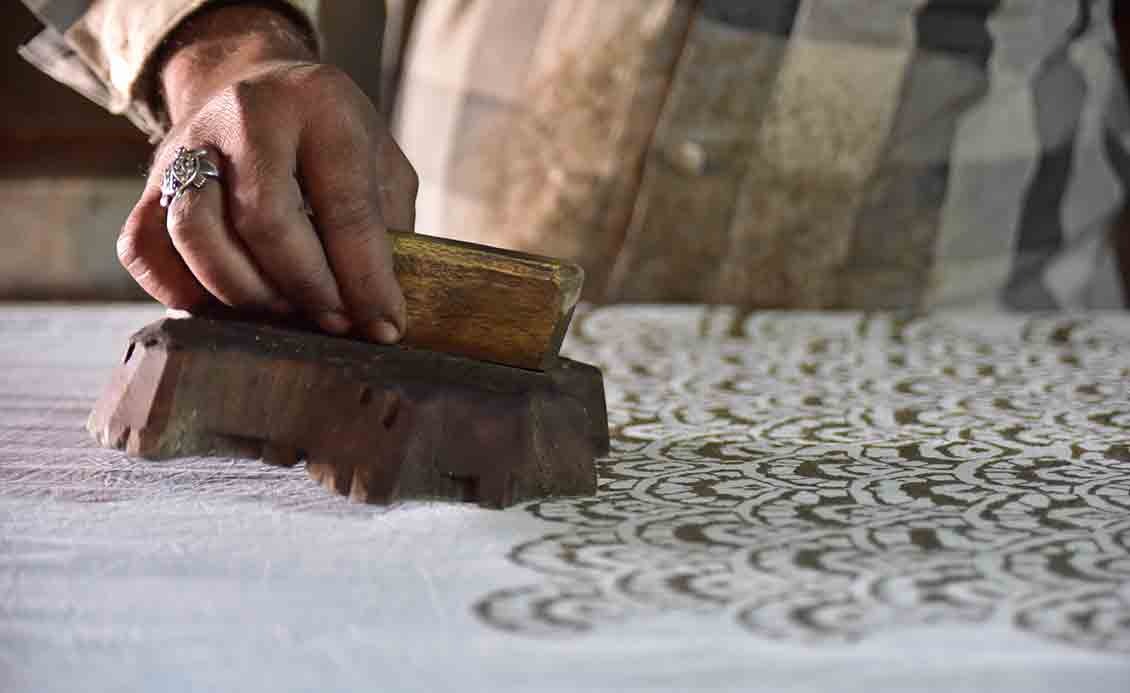 Bagru block printing