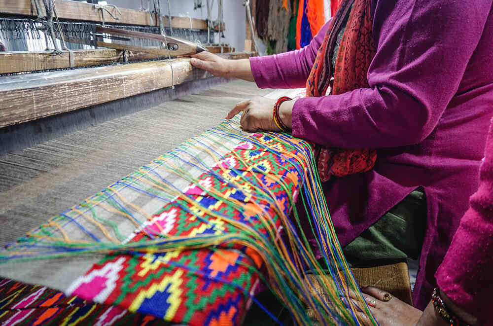 Kullu shawl making