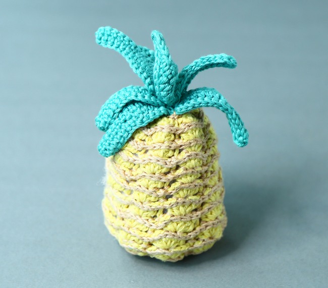 Crocheted pineapple soft toy