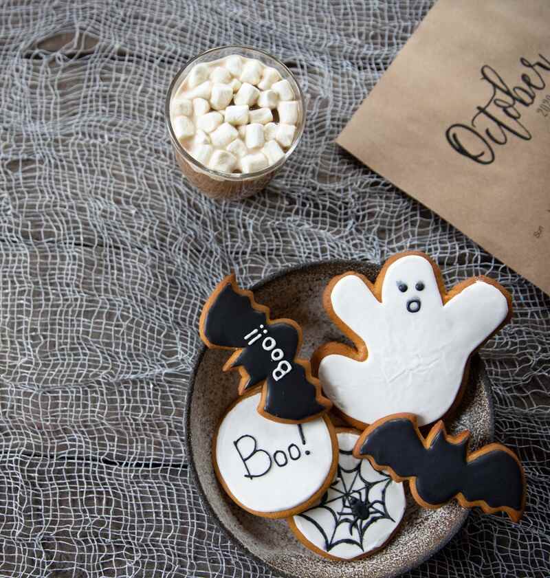 Halloween treats in a plate