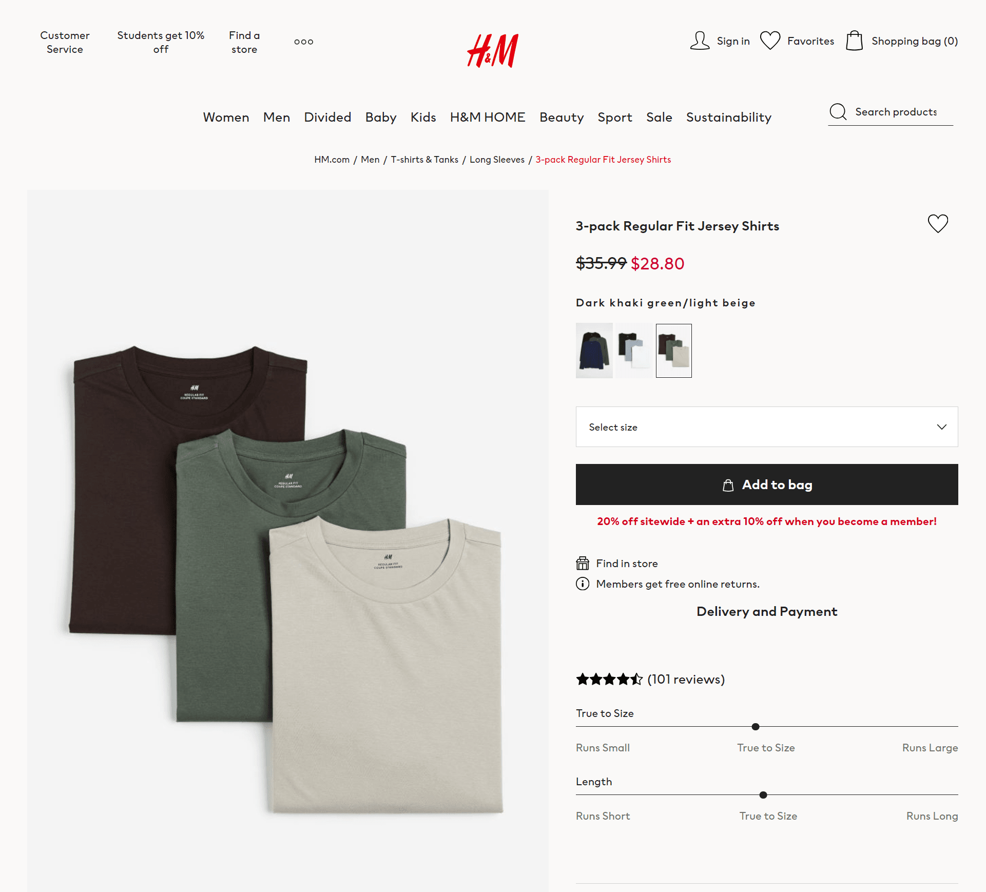 H&M's kitting