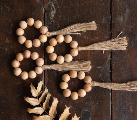 Beech wood orb napkin rings