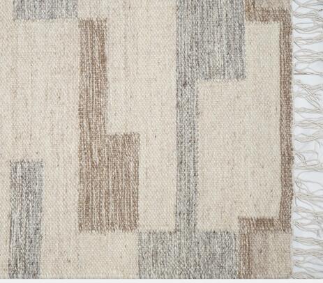 Modern abstract handwoven wool rug