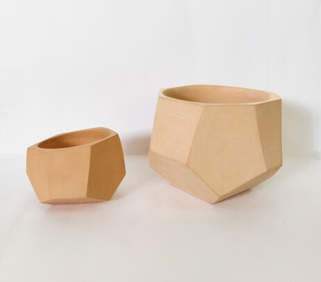 Handcrafted terracotta planters