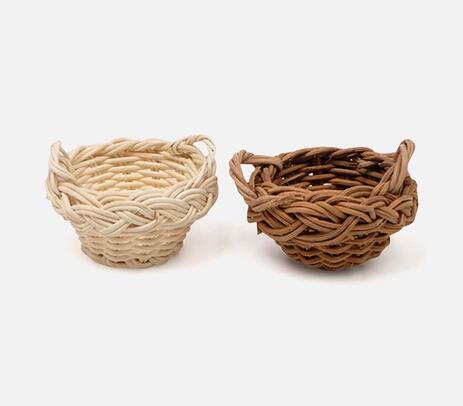 Woven rattan decorative bowl