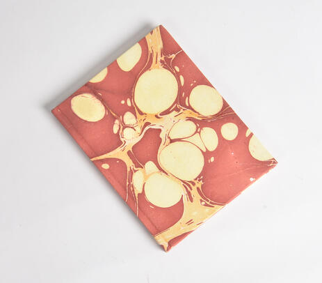 Marbled handmade paper diary