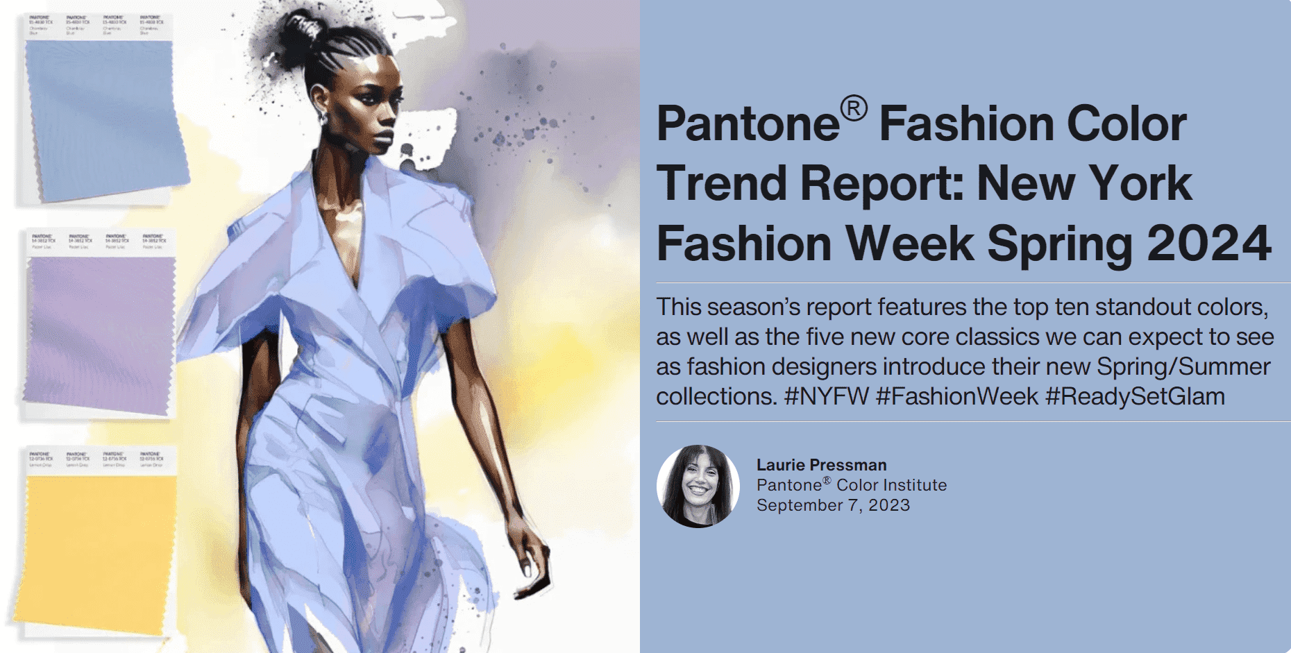 Pantone® Fashion Color Trend Report: New York Fashion Week Spring 2024