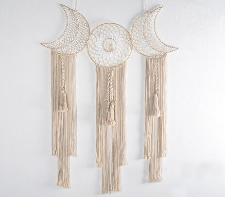 Celestial trinity macrame wall decor